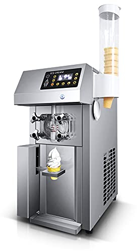 YOtat Macchina Per Gelato Soft Commerciale Da 1250 W, Macchina Per Gelato Da 12 L/H, Macchina Per Gelato Alla Frutta Con Funzione Di Preraffreddamento, Ce/Fcc