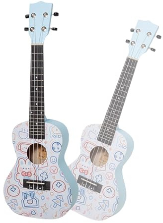 Anfänger-Spielinstrument, Ukulele, Gitarre, 58,4 cm, Blau