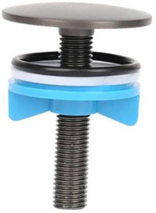 Baoblaze Kitchen Sink Hole Covers Blanking Caps Leakage Portable Faucet Hole Cover Metal Plugs for Kitchen Hotel Restroom Counter Home, Gray Black