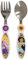 SET DE 2 CUBIERTOS METALICOS DISNEY PRINCESS BRAVE AND BOLD