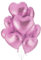 Jonami 25 Herz Folienballons Rosa Helium Luftballon, Romantisch Deko, Dekoration für Romantische Atmosphäre, Heiratsantrag, Valentinstag Deko und Hochzeit