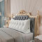 BNCKTRD Dicklich Rückenkissen Lesekissen für Bett und Couch, Rückenlehne Kopfende, Dreieckiges Sofakissen Bücherkissen, Wandkissen für Bett Herbst Winter, mit maschinenwaschbarem Weiß 180cm
