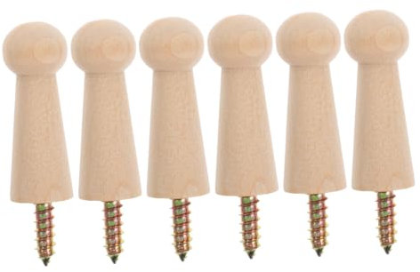 Parliky 1 Set Wooden Hook Hooks Cloth Hanger Heavy Duty Clothes Racks Fall Decor for Kitchen Wall Hangings Wooden Pegs for Hanging Solid Wood Hook Wooden Shaker Peg Hook Hanger Beech