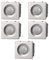5x Sensore di movimento PIR, Moduli grigi, grigio, Compatibile Con BTicino Axolute, frutti, interruttori, pulsanti, deviatori, dimmer, sensori, PIR, buzzer, Per Placche originali e compatibili