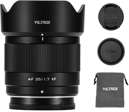 VILTROX 35mm f/1.7 F1.7 Autofokus Große Blende APS-C Prime Objektiv Kompatibel mit Fuji X-Mount Kameras X-T5 X-T4 X-T30 II X-S10 X-T200 X-T30 X-T20 X-H1 X-H2 X-E3 X-T3 X-T100 X-PRO2