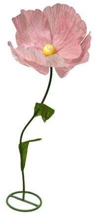 MagiDeal 170cm Fleur Géante Artificielle, Fleur Géante Fleur élégante Décoration de Fleur En Papier 3D pour Le Décor de Crèche de Banquet de Fête, Rose