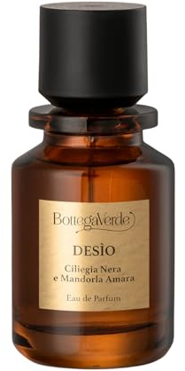 Bottega Verde - Desìo, Eau de Parfum, 50 ml, Profumo Donna alla Ciliegia Nera e Mandorla Amara, Fragranza Dolce e Sensuale, Fruttata e Fiorita, Formula Vegana