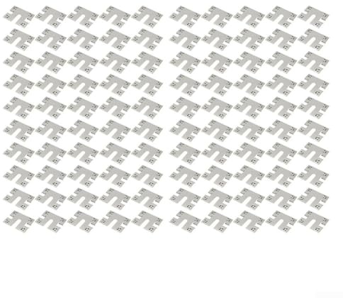 100pcs Stainless Steel Grounding Clips for Solar Panel Mounting Suitable for PV Roofs, Grounds, Carports, and Greenhouses