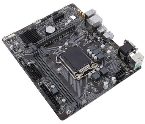 Bewinner Placa Base H410M V3 S2 M ATX, Soporte LGA 1200 DDR4 64 GB de Doble Canal PCIe 3.0 SATA III M.2 Ranura USB3.2 Gen1 RJ45 7.1 HD Sound VGA Placa de Escritorio para CPU de 10.ª
