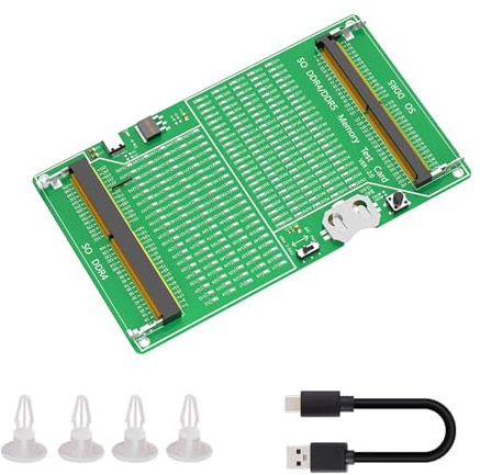 YROHGKPN Laptop SO DDR4 DDR5 Speichertestkarten Diagnosetool für Computer Adapterplatinenanwendungen Speicherkarte
