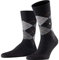 Burlington Herren Socken Edinburgh M SO Wolle gemustert 1 Paar, Schwarz (Black 3000), 40-46