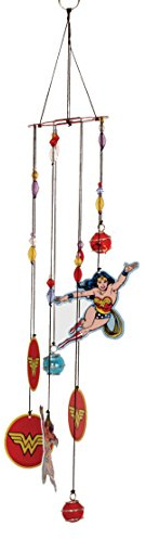 Spoontiques Wonder Woman Wind Chime - Outdoor Garden Décor - Decorative Chimes for Yard, Garden, Backyard and Patio Decoration