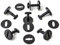 10x Fussmatten Clips Drehverschluss mit Sperre für E39 E46 E83 Klips in Schwarz 82119410191 51471881521 | CL-0218+CL-0219