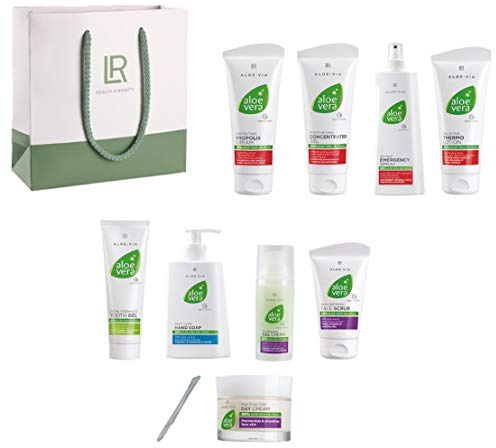 LR ALOE VIA Aloe Vera Moments Komlett-Set mit Tasche (9 Aloe Vera Produkte)