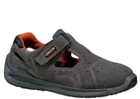Lemaitre Sprinter S1 SRC säkerhetssandaler, Orange grå, 43 EU
