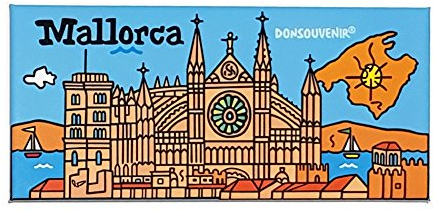 Magnet Mallorca. Modell: SA SEU. Magnet FÜR KUHLSCHRANK. DONSOUVENIR.