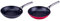 Steuber 2er Set Mega-Pan Bratpfannen, Ø24 cm, antihaftbeschichtet, für Induktion & Backofen, rot und Schwarz