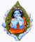 Sri Krishna Culture Baby Krishna Murti Baal Gopal auf Blütenblatt, schwebender Hindu-Gott und Göttin Idol/Statue/Murti/Figur (10,2 x 12,7 x 6,3 cm), Polysterharz, Mehrfarbig, Schaustücke zum