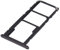 Compatible avec Huawei Y6 2019 HONOR 8A PLAY 8A JAT AL00 TL00 L29 LX1 LX2 Chariot Plateau Noir Logement Tray Port Carte Nano Sim1+ SIM 2 + SLOT SLITTA Logement Mémoire Micro SD Card