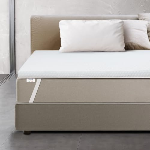 Matratzen Topper und antimykotisch 135x195cm Memory Foam H3 | Orthopädische Matratzentopper, belüftet | Matratzenauflage 6 cm | Gepolstert, mit abnehmbarem Bezug
