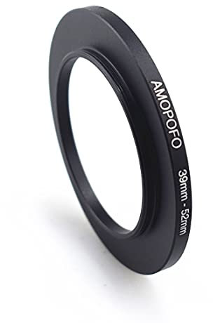 39 bis 52mm Metall Filter-Ring,39-52mm Step up Filteradapter Ring - von Kamera Objektiv mit 39mm Filtergewinde auf 52mm Filter-Ring