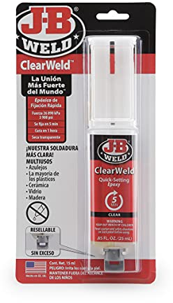 J-B Weld 50112SPA - Epoxidharz - Schnelle Befestigung - Verschiedene Materialien - Reparaturen - Handwerk - Risse - Fliesen - Keramik - Kunststoffe - 15 ml