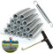 GOYADA 20 Pack 7in Trampoline Springs Replacement with T-Hook for 12ft/14ft/15ft/16ft Trampoline, Galvanized Steel Heavy Duty Trampoline Springs with 1Pcs Trampoline Spring Tool