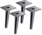 Uotyle Furniture Legs, Heavy Duty Legs with Rubber Head 4PCS Metal Furniture Legs Cabinet Legs Sofa Feet For Furniture 6 Inches/15cm