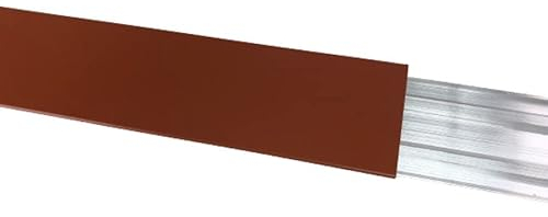 Kappleiste mit Blende (Alu rot RAL 8004, 1 m)