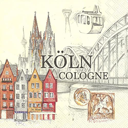 20 Servietten Stadt K?ln 33x33cm