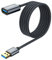 SUNGUY Cable Alargador USB 3.0, 2m Cable de Extensión USB A Macho a Hembra Ultrarrápido de 5 Gbps para Lectores de Tarjetas, Teclados, Impresoras, Escáneres, Cámaras