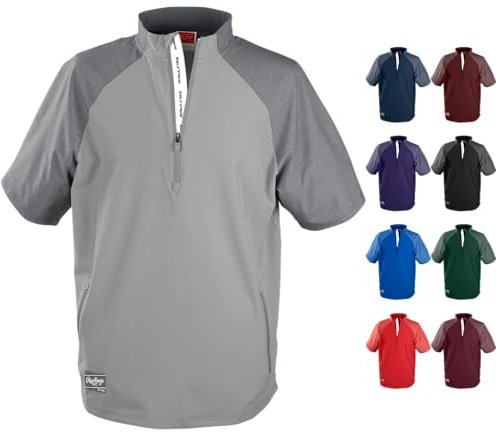 Rawlings COLORSYNC Short Sleeve Cage Jacket | Adult XXX-Large | Blue-Gray, 3X-Large