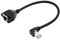 NFHK Cavo di prolunga di rete Ethernet LAN Ethernet ad angolo retto di 90 gradi 8P8C FTP STP UTP Cat6 maschio a femmina con fori per montaggio a pannello