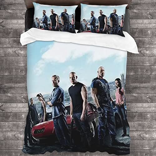RHODAN Sommer Bettwäsche Bettwäsche-Sets,deckenbezug,Weichem Und Bequemem Bettbezug Aus Mikrofaser Und 2 Kissenbezügen (9,220x240cm+50x75cmx2)