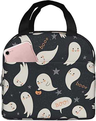 Bolsa de almuerzo térmica de Halloween para mujeres y hombres, bolsa térmica para niños y adultos, lonchera escolar, trabajo, picnic, color 3