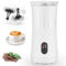 Dreamhigh® Espumador Leche Electrico 4 en 1, 400W Calienta Leche Electrico Automáticas, Máquina de Espuma Caliente y Fría y Calentador de Leche, para Latte, Capuchino, Macchiato-240ML