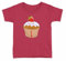 Personalisiertes Bügelbild Muffin mit Namen und Zahl, Geburtstag Geschenk zum selber Aufbügeln mit Wunsch Namen Alter Zahl Text Mädchen Junge Frau Mann Große Schwester Großer Bruder UNISEX Transfer