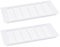 QUARKZMAN Cubierta de Rejilla de Ventilación de Conductos de Aire, 2 Unidades 350 x 150 mm - Cubierta de Rejilla de Ventilación de Malla de Aleación de Aluminio (Blanco)