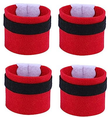 Mikinona Serviettenringhalter 8st Weihnachtsfeier Dekoration Dekorativer Serviettenring Weihnachts Serviettentuch Tisch Hochzeit Bankett Weihnachten