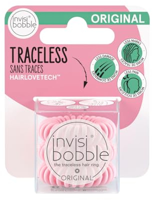 Invisibobble Original spurloses Haargummi, Pink Matt, Me Myselfie And I, 3er-Pack