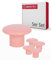 Gedotec Möbelknöpfe für Kinderzimmer | Durchmesser 32 mm | Farbe Pink | 5 Stück | Möbelgriffe Kunststoff | COLOUR | Schrankknöpfe bunt | Möbelknauf Kinder | moderne Griffe Möbel | Schrankknauf