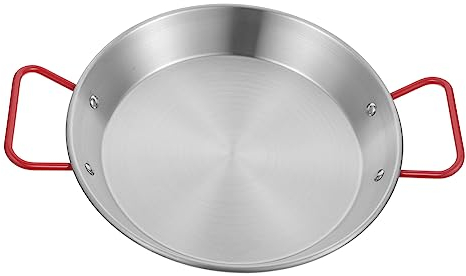ANSNOW Kleine Paella-Pfanne Zum Kochen, Mini-Grillpfanne, Bratpfanne, Edelstahl, Reiskocher, Dampfgarer, Antihaft-Backen, Wok-Pfanne Mit Deckel, Bratpfanne, Pfannen, Küchenbedarf, Nudeltopf, Camping