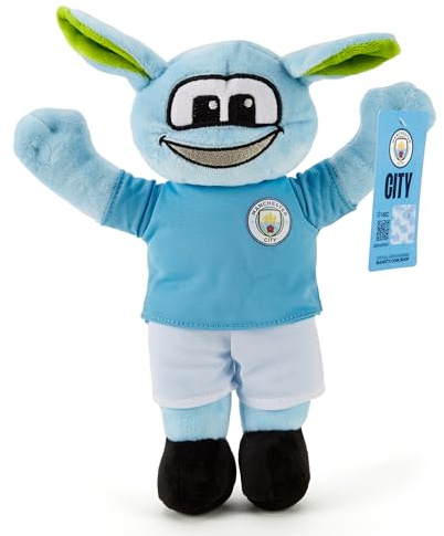 The Gift Scholars Man City Moonchester Maskottchen – umweltfreundliches 30 cm Plüschtier | Offiziell Lizenziertes Fußball-Sammelstück Manchester City Fans