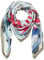 camel active Damen Schal mit Allover Print Weiß-Blau, womenswear-OS