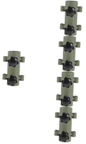 INOOMP 5stücke Campingzelt Stangenhalter Einstellbarer Und Tragbarer Bodenständer Für Zeltheringe Und Sonnenschirme Stabiler Halt Für Camping Und Outdoor-aktivitäten Militärgrün