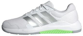 adidas Women's Dropset Base Training Shoes, Cloud White/Matte Silver/Lime Burst, 7 UK