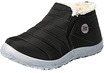 Generico Stivali con Risvolto Scarpe Donna Primaverile Stivali Piatti da Uomo in Velluto a Tubo da Neve Stivali Invernali da Uomo idrorepellenti Caldi Stivali Indianini Estivi Stivali (Green, 43)