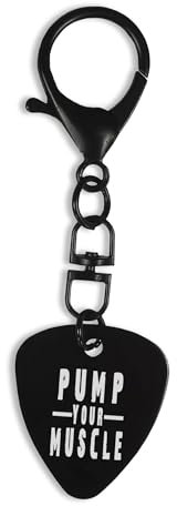 Lauthings Pump Your Muscle Workout, Keychain, Pick, Snap Hook Keyring Pin, Clasps, Clip