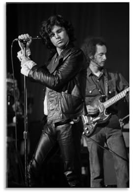 LNLEXTAR Jim Morrison Singer Poster Dekorative Malerei Leinwand Wandkunst Wohnzimmer Poster Schlafzimmer Malerei,Wandkunst Bilddruck Moderne Familienzimmer Dekor 16x24inch(40x60cm)