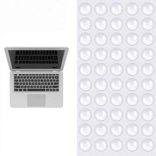 50 Pcs Clear Soft Close Pads - Rubber Feet Pads, Door Handle Protectors, Soft Close Dampers - Self-Adhesive Silicone Stoppers